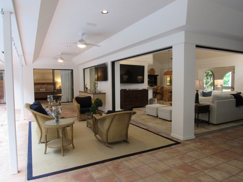 Outdoor Living Room and Interior Living Room